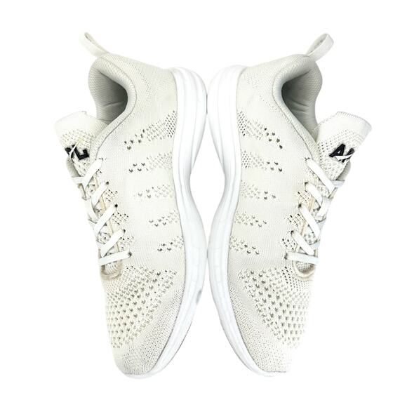 APL Techloom Pro Women Running Shoes Size 8.5 White Knit Breathable Laced Comfy - Picture 14 of 15